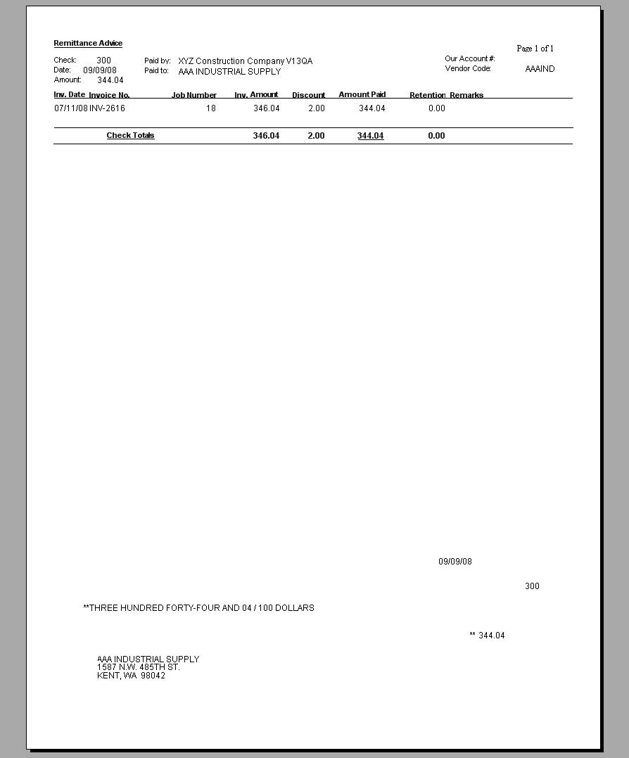 Print A/P Checks - Sample Report | Trimble Help (beta)